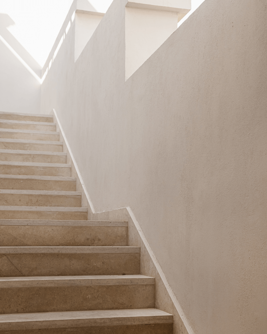 A staircase leading upward